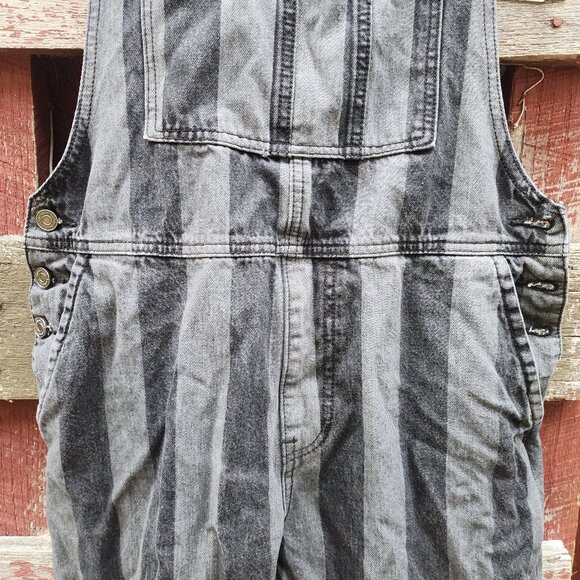 MAN Overalls, grey unisex hipster style whimsical overalls size Medium - Picture 2 of 7